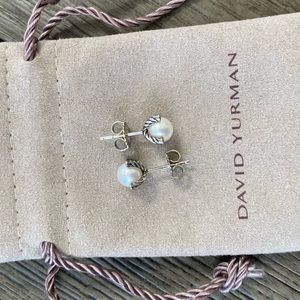 David Yurman Small Pearl Earrings